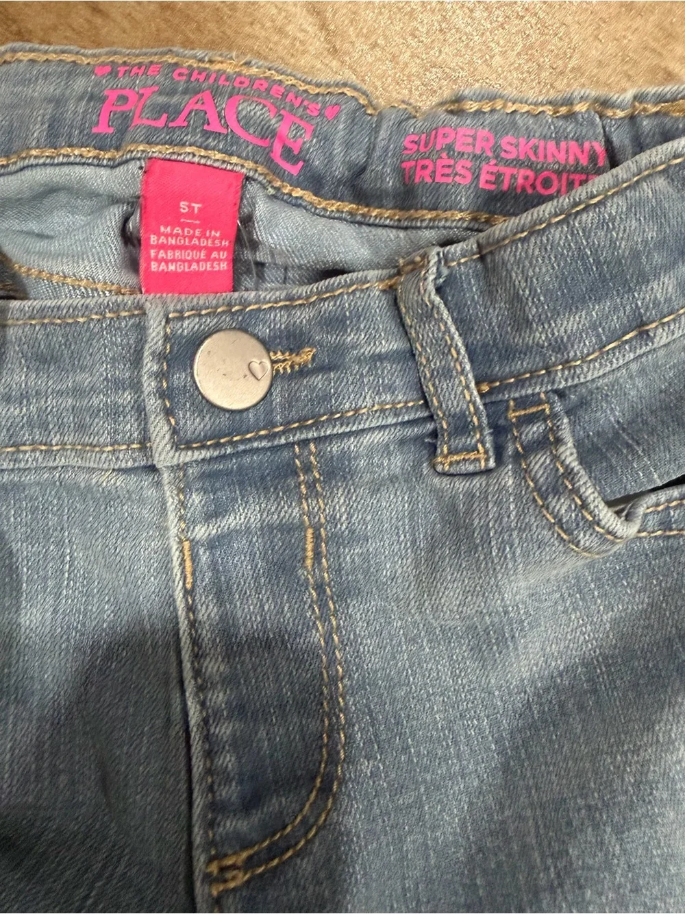 Toddler girls Children’s Pace skinny Blue denim jeans size 5t